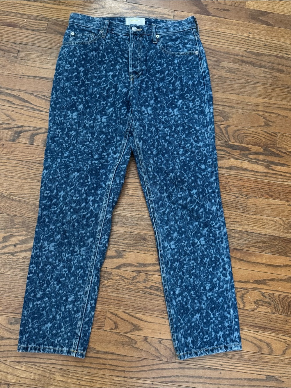 Everlane Acid Wash Blue Straight-Leg Denim 90’s Cheeky Jean 28 R EUC